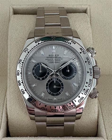 rolex daytona gray dial|rolex daytona oysterflex price.